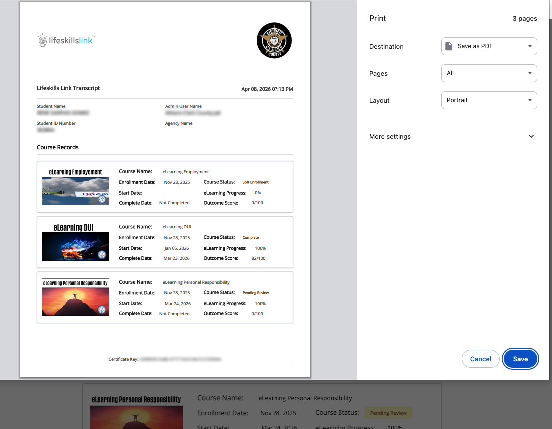 Print or Save as PDF